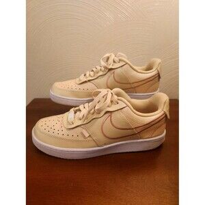 Nike Court Vision Low Premium Pearl White Beige DM0838-200 Size 8 Tennis Shoes